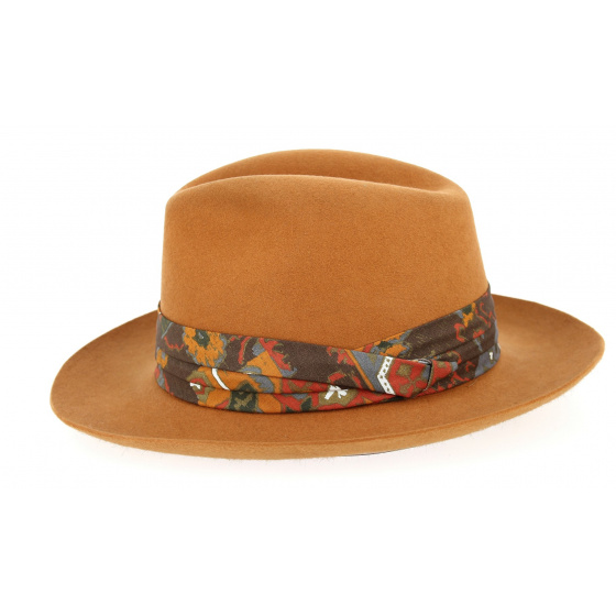 Chapeau feutre poil orange