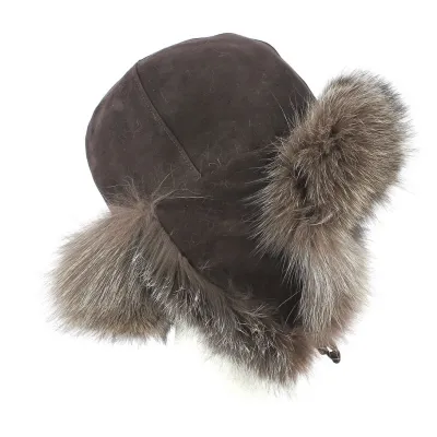 Toque Bluefrost Fourrure Renard Marron- Traclet  Reference : 1633 | Chapellerie Traclet