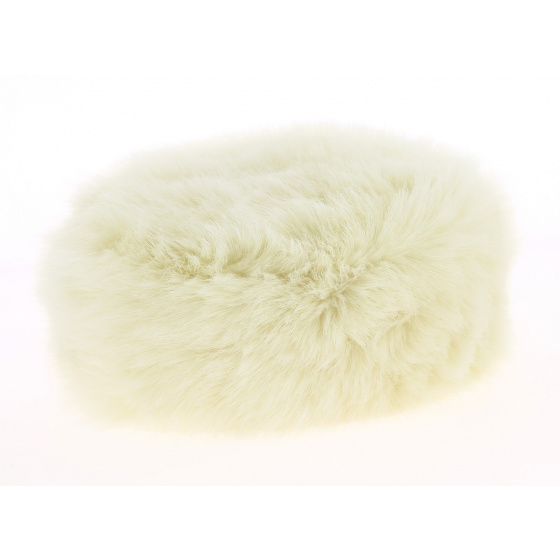 Toque Karolina White Faux Fur- Traclet 