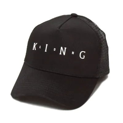 Casquette Trucker Aldgate Noire- King Apparel  Reference : 9356 | Chapellerie Traclet