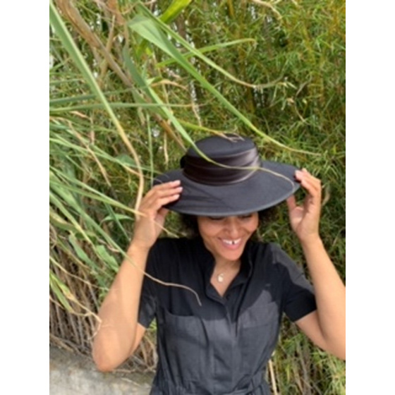 Black Sylvia Formal Hat - Traclet