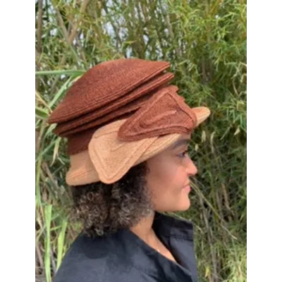 Chapeau de Cérémonie Elyse Paille- Traclet  Reference : 9573 | Chapellerie Traclet