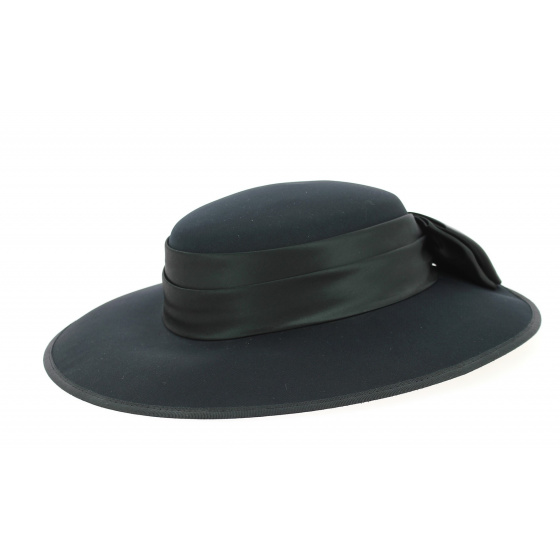 Black Sylvia Formal Hat - Traclet