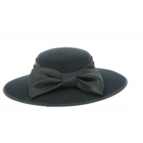 Black Sylvia Formal Hat - Traclet