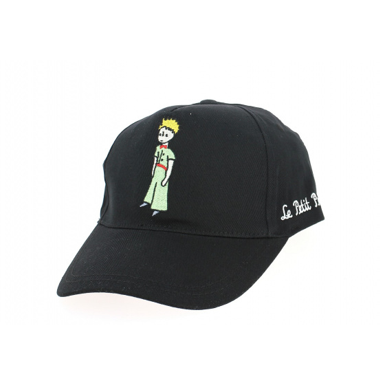The Little Prince Black Cotton Strapback Baseball Cap - Le Petit Prince