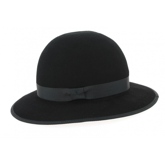 Audrey Wool Felt Wide-Brimmed Hat - Traclet