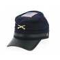 Navy Blue Wool Northern Cap - Traclet