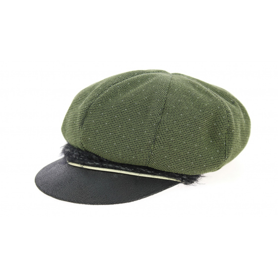 Zerin Cotton Newsboy Cap Khaki - Mtm
