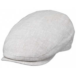 Casquette Plate Piemonte Lin & Coton Beige - Crambes