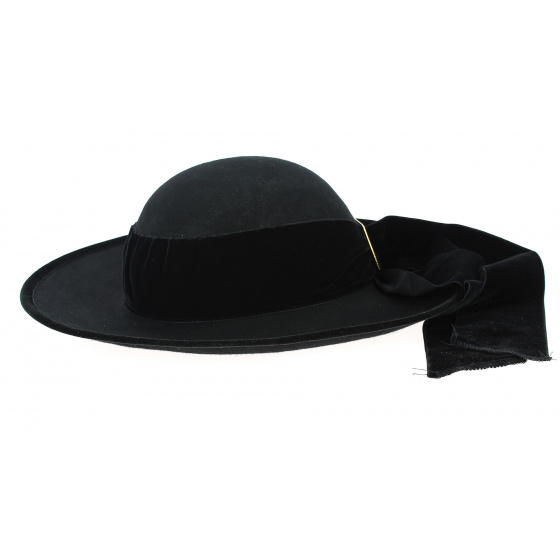 Black Elliant Breton Hat - Traclet Black Elliant Breton Hat - Traclet