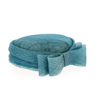 Chapeau Cérémonie Carla Bruni Turquoise- Traclet Reference : 8291 | Chapellerie Traclet