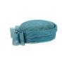 Carla Bruni Turquoise Ceremony Hat - Traclet