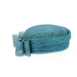 Chapeau Cérémonie Carla Bruni Turquoise- Traclet