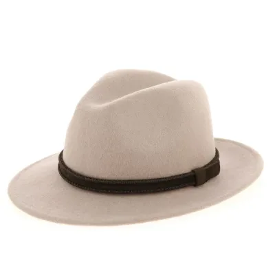 Adela Traveler Hat Wool Felt Beige- Mtm Reference: 6125 | Traclet Hatmakers