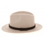 Adela Traveler Hat Wool Felt Beige - Traclet