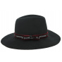 Leonardo Black Wool Felt Traveller Hat - Traclet
