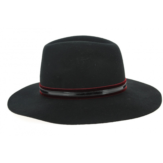 Chapeau Traveller Leonardo Feutre Laine Noir- Traclet 