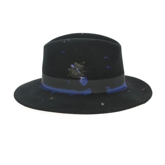 Chapeau Traveller Gianni Feutre Laine Noir- Traclet 