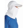 Casquette Ultra Sport cache-nuque & cache-visage Blanc- Coolibar Reference : 9632 | Chapellerie Traclet