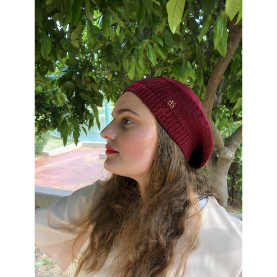 Béret été Elipsse Coton Bordeaux - BeBeret Béret été Elipsse Coton Bordeaux - BeBeret
