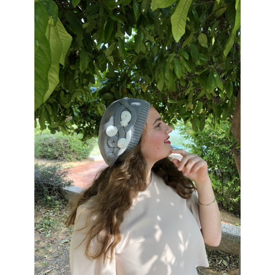 Elipsse Cotton Gray Summer Beret - BeBeret