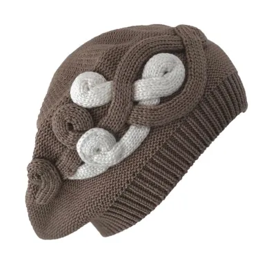 Beige Cotton Elipsse Summer Beret - BeBeret Reference: 9653 | Chapellerie Traclet