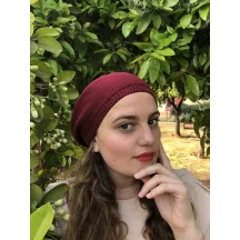 Béret Sacha Coton Bordeaux- BeBeret Reference : 9660 | Chapellerie Traclet