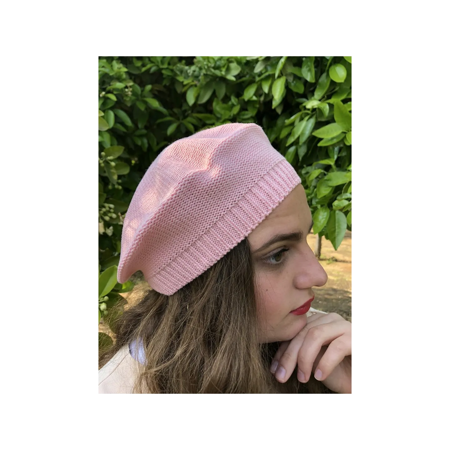 Béret Sacha Coton Rose- BeBeret Reference : 9661 | Chapellerie Traclet