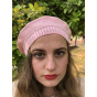 Sacha pink cotton beret- BeBeret