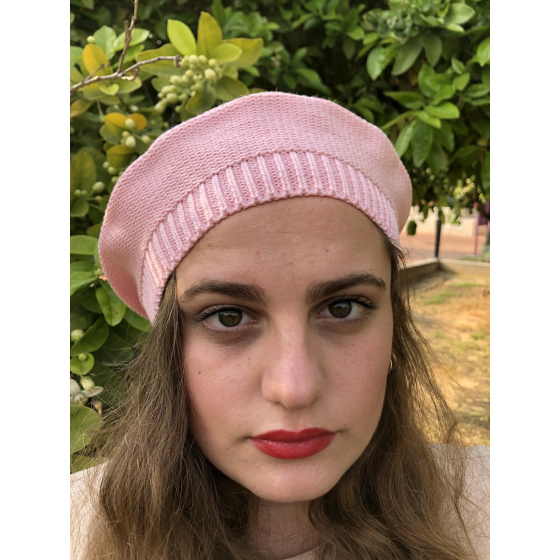 Pink Cotton Sacha Beret - BeBeret