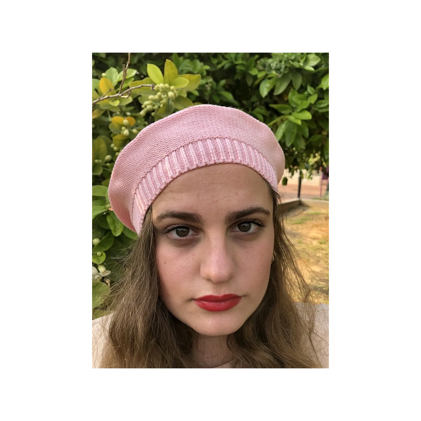 Béret Sacha Coton Rose- BeBeret Reference : 9661 | Chapellerie Traclet