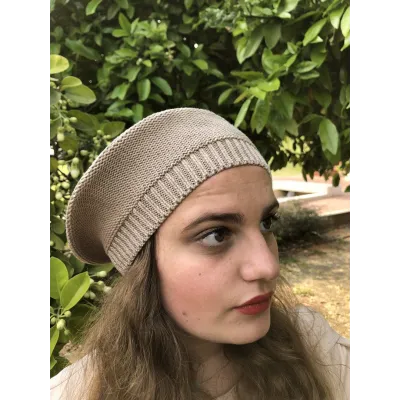 Béret Sacha Coton Beige- BeBeret