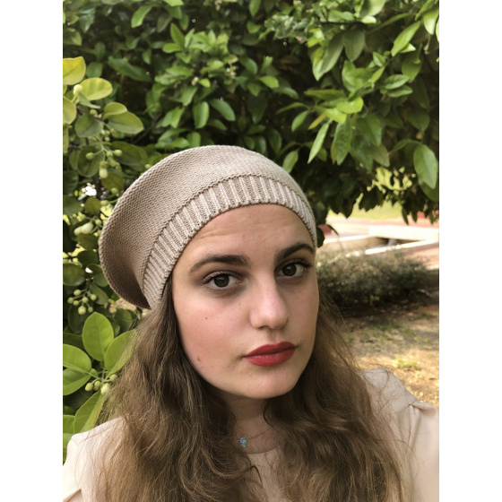 Sacha Cotton Beret Beige - BeBeret