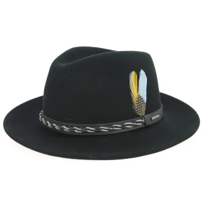 Black Vitafelt Omaha Traveller Hat - Stetson Reference: 8684 | Traclet Hat Shop