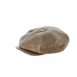 Buffalo 8-sided Cap Aged Leather Brown- Traclet
