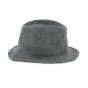 Chapeau Traveller Nappa Cuir Gris Anthracite- Traclet