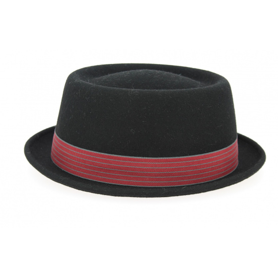 Chapeau Porkpie Holden Feutre Laine Noir- Stetson 