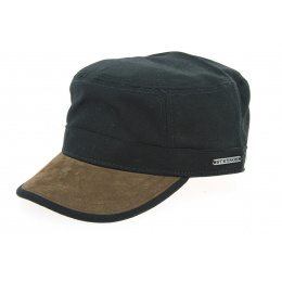 Gosper Black & Brown Military Cap - Stetson