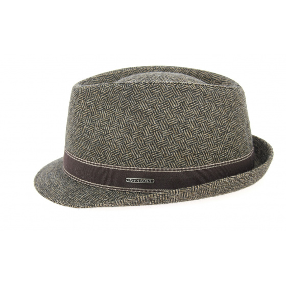 Stetson Brown Wool Conley Trilby Hat