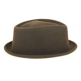 Chapeau Porkpie Veradale Feutre Laine Marron- Stetson