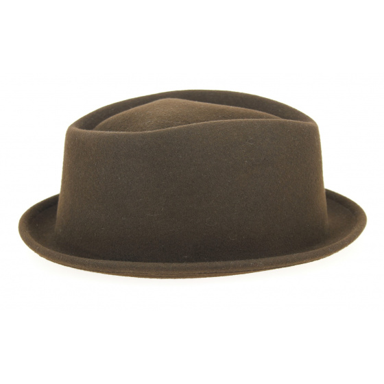 Porkpie Hat Veradale Wool Felt Brown - Stetson