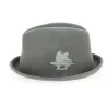 Chapeau Porkpie Spearfish Feutre Laine Gris- Stetson  Reference : 4500 | Chapellerie Traclet