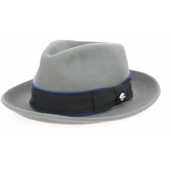 Raymond Grey Wool Felt Fedora Hat - Stetson