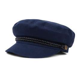 Ashland Indigo Cotton Sailor Cap - Brixton