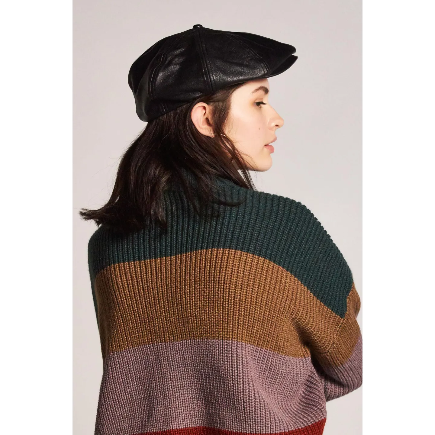 Brood Black Leather Cap - Brixton Reference: 5985 | Traclet Hat Shop