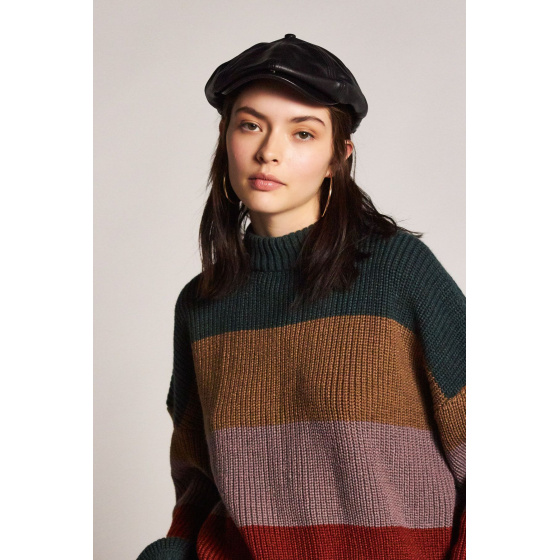 Casquette Brood Cuir Noir- Brixton