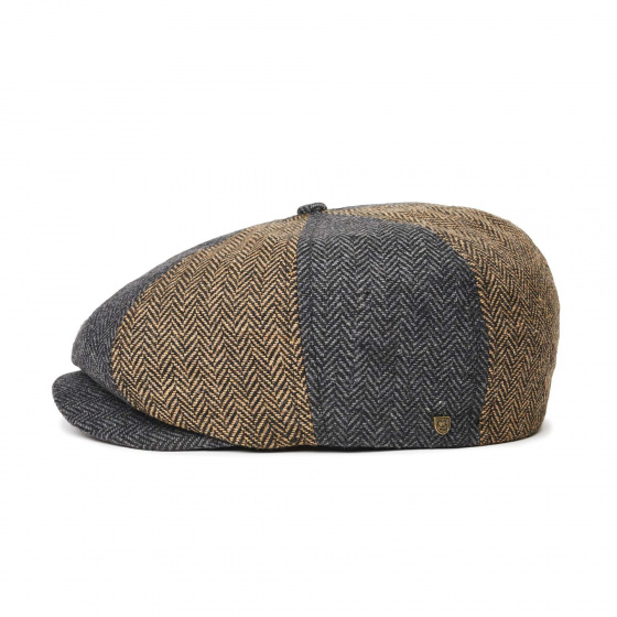 Brown & Gray Cotton Brood Cap - Brixton