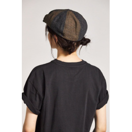 Brown & Gray Cotton Brood Cap - Brixton