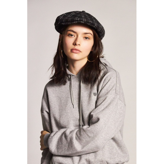 Casquette Plate Ollie Noire & Blanche- Brixton