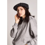 Black & White Ollie Flat Cap - Brixton